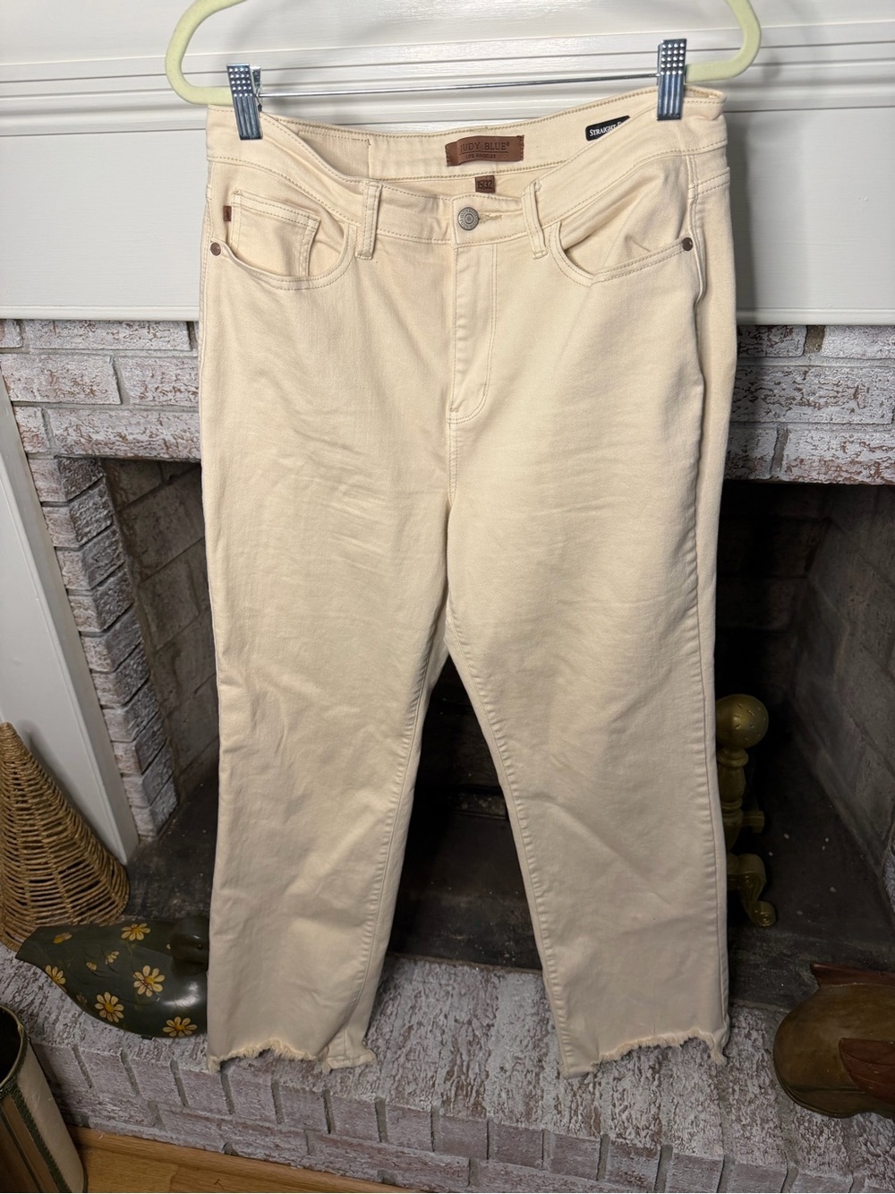 Judy Blue Cream Straight-Leg Men's Jeans